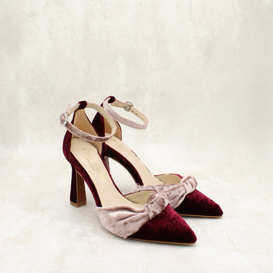 NICOLETTA 9 VELVET SEDA TALCO, BRDO BURDEOS