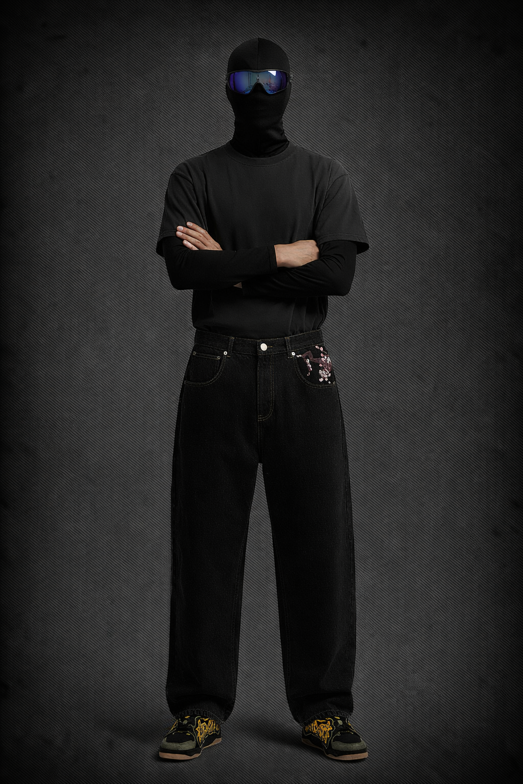Pantalon con flor