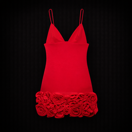 Vestido corto con relieve Rosalia