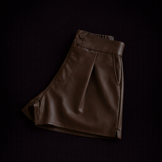 Pantalones cortos de cuero Casey
