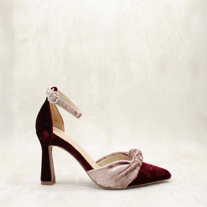 NICOLETTA 9 VELVET SEDA TALCO, BRDO BURDEOS