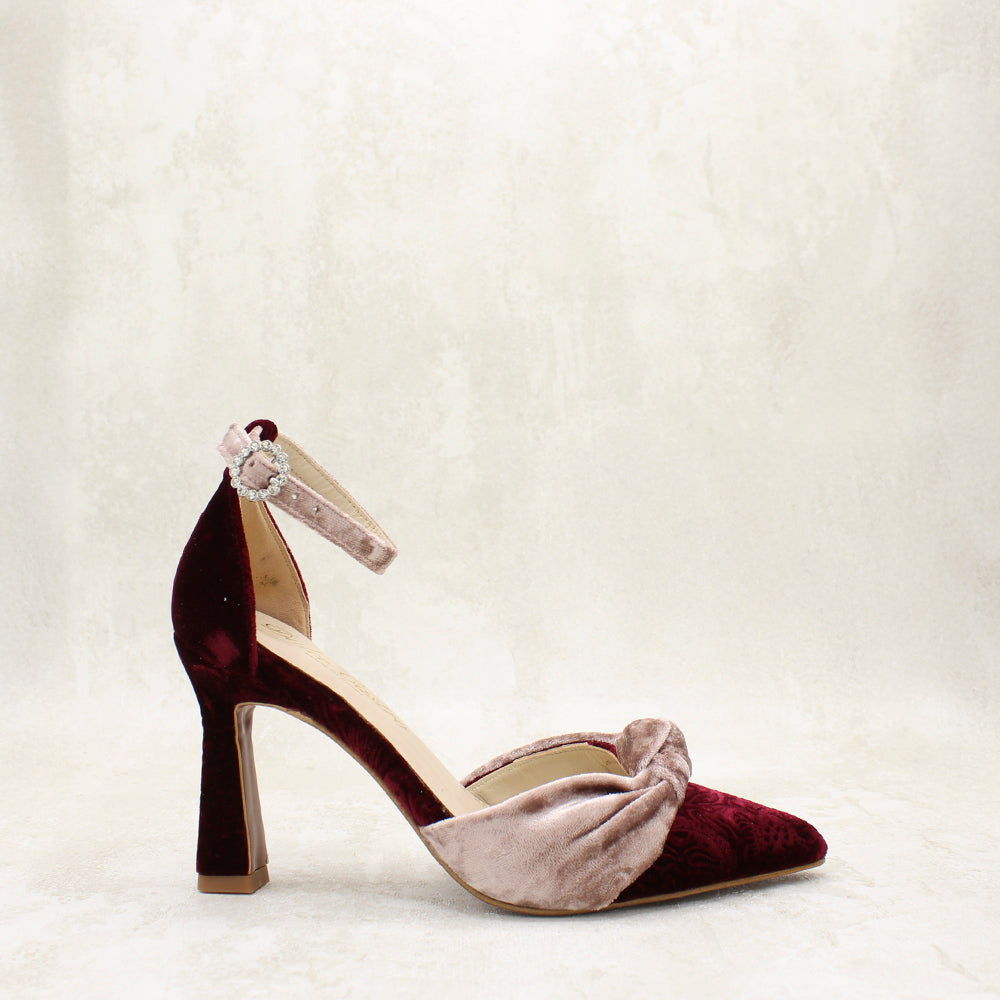 NICOLETTA 9 VELVET SEDA TALCO, BRDO BURDEOS