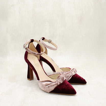 NICOLETTA 9 VELVET SEDA TALCO, BRDO BURDEOS