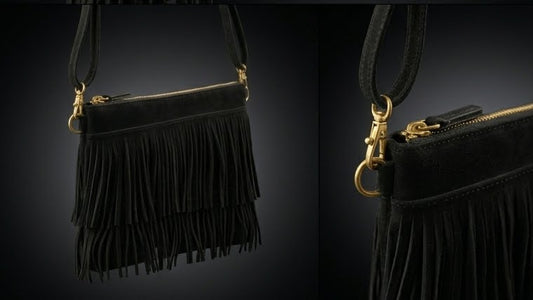 Bolso de flecos de ante Claudia