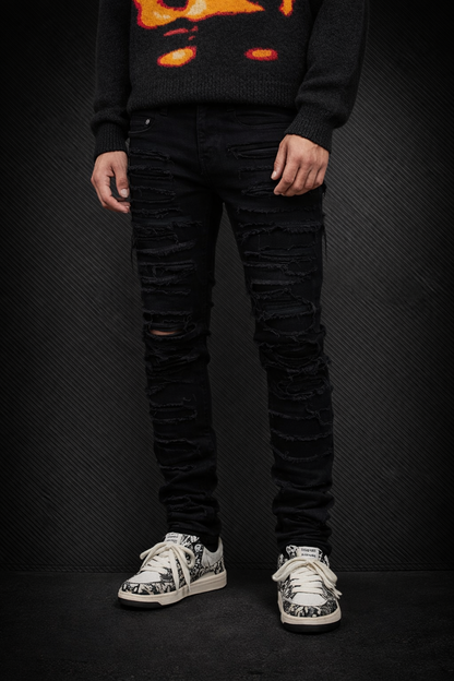 pantalones despeluchados