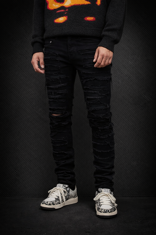 pantalones despeluchados