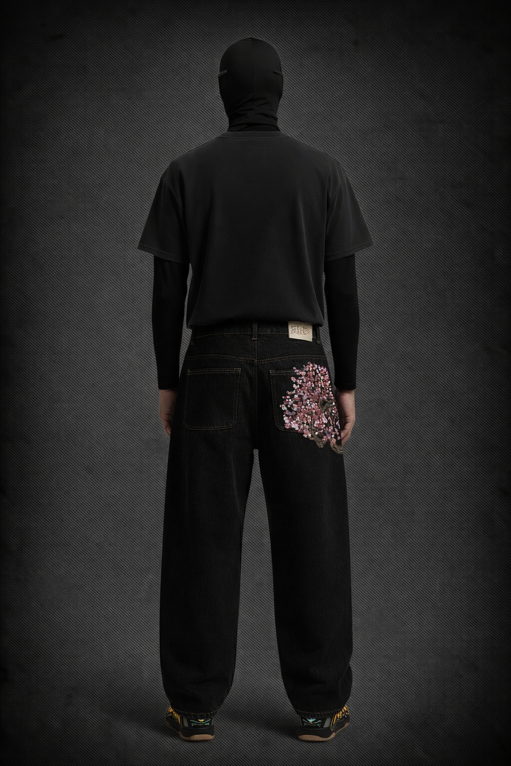Pantalon con flor