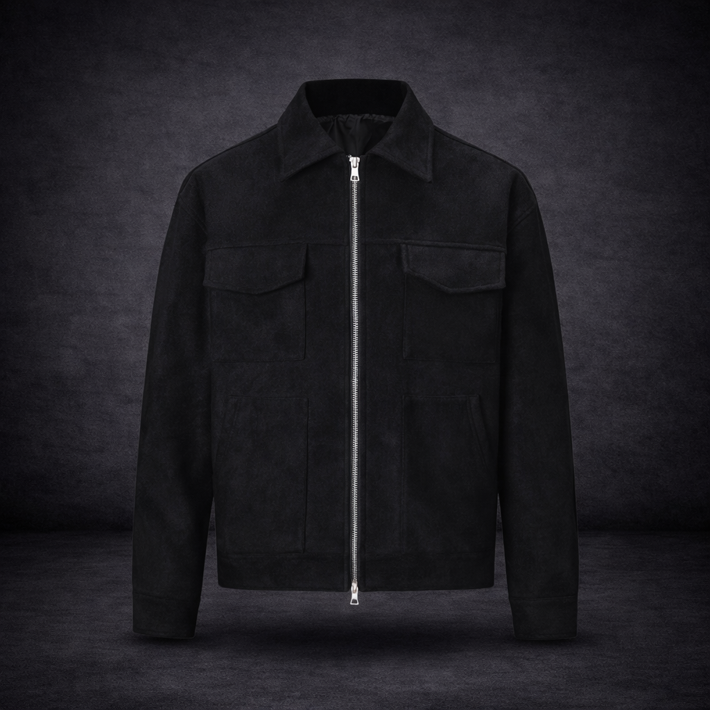 Chaquera con cuello elegante