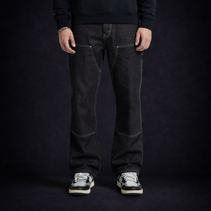 pantalon con costuras ancho