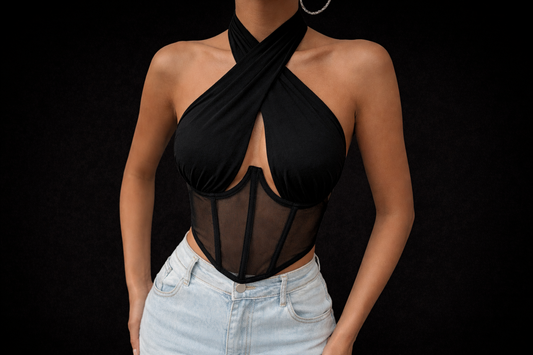 Top cuello cruzado Carlotte
