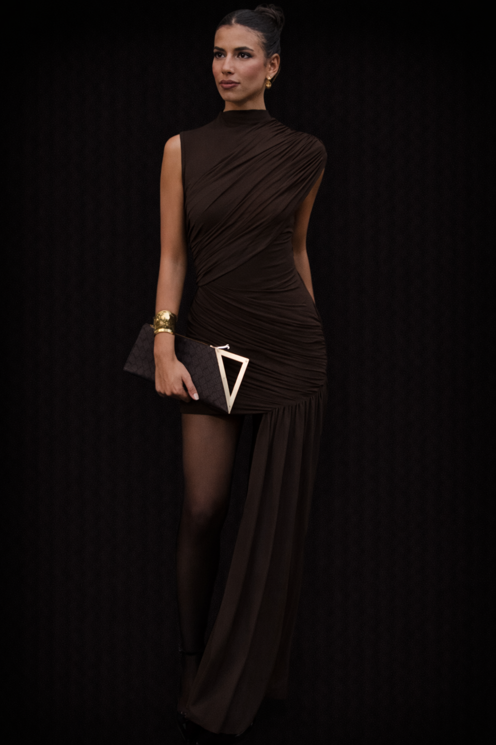Vestido drapeado Lucia
