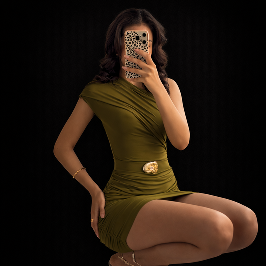 Vestido frunce Briseida