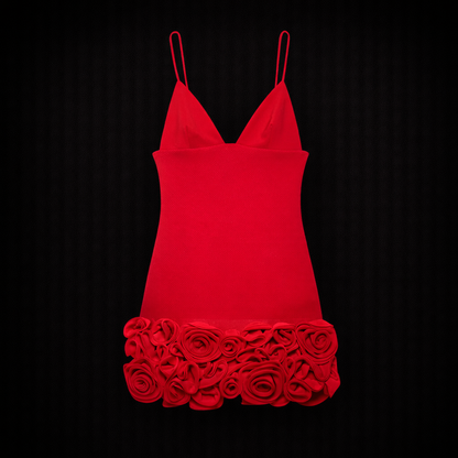 Vestido corto con relieve Rosalia