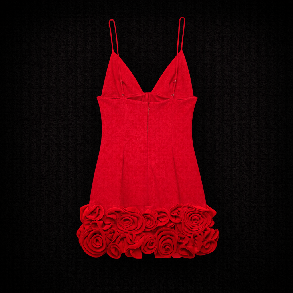 Vestido corto con relieve Rosalia