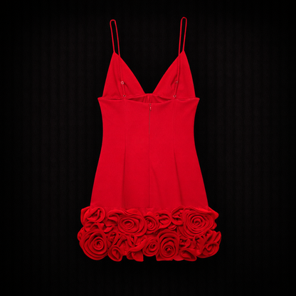 Vestido corto con relieve Rosalia