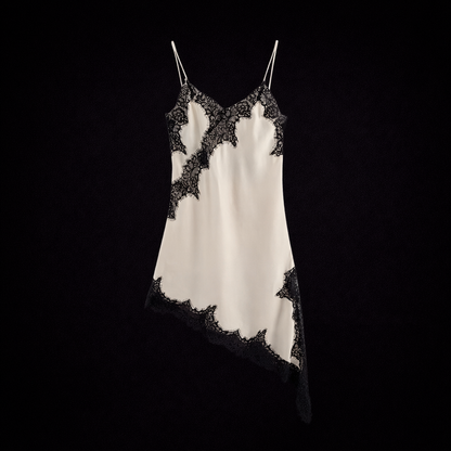Top satinado detalle lencero Luisa