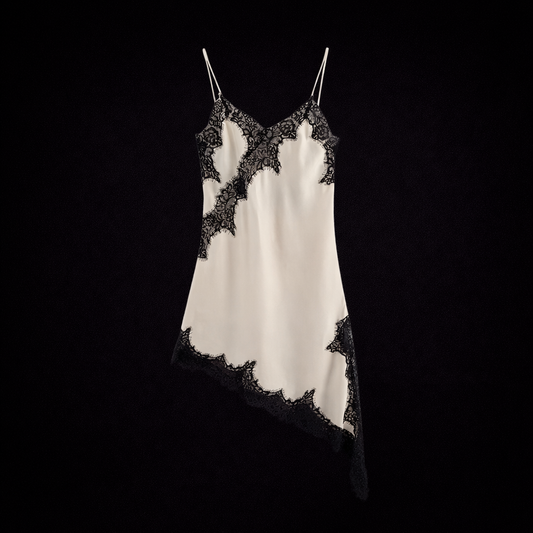 Top satinado detalle lencero Luisa