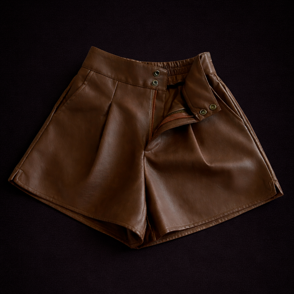 Pantalones cortos de cuero Casey