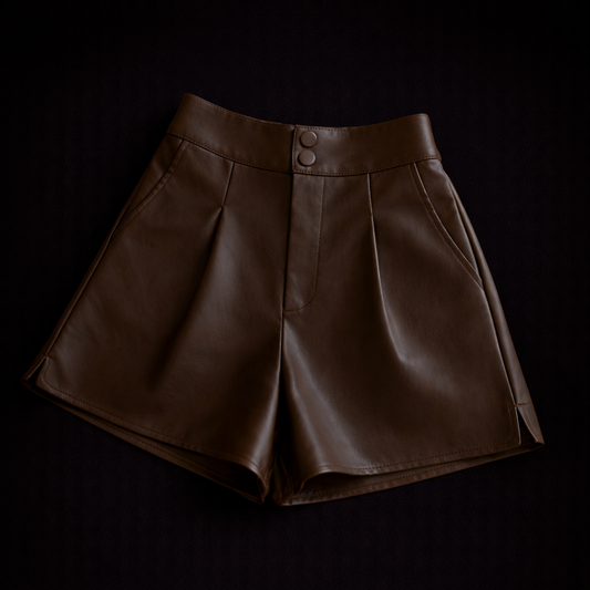 Pantalones cortos de cuero Casey