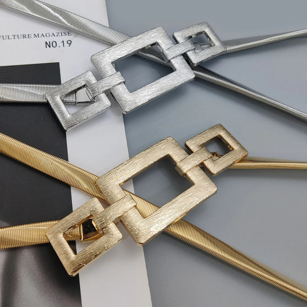 cinturon Luxe Geometric