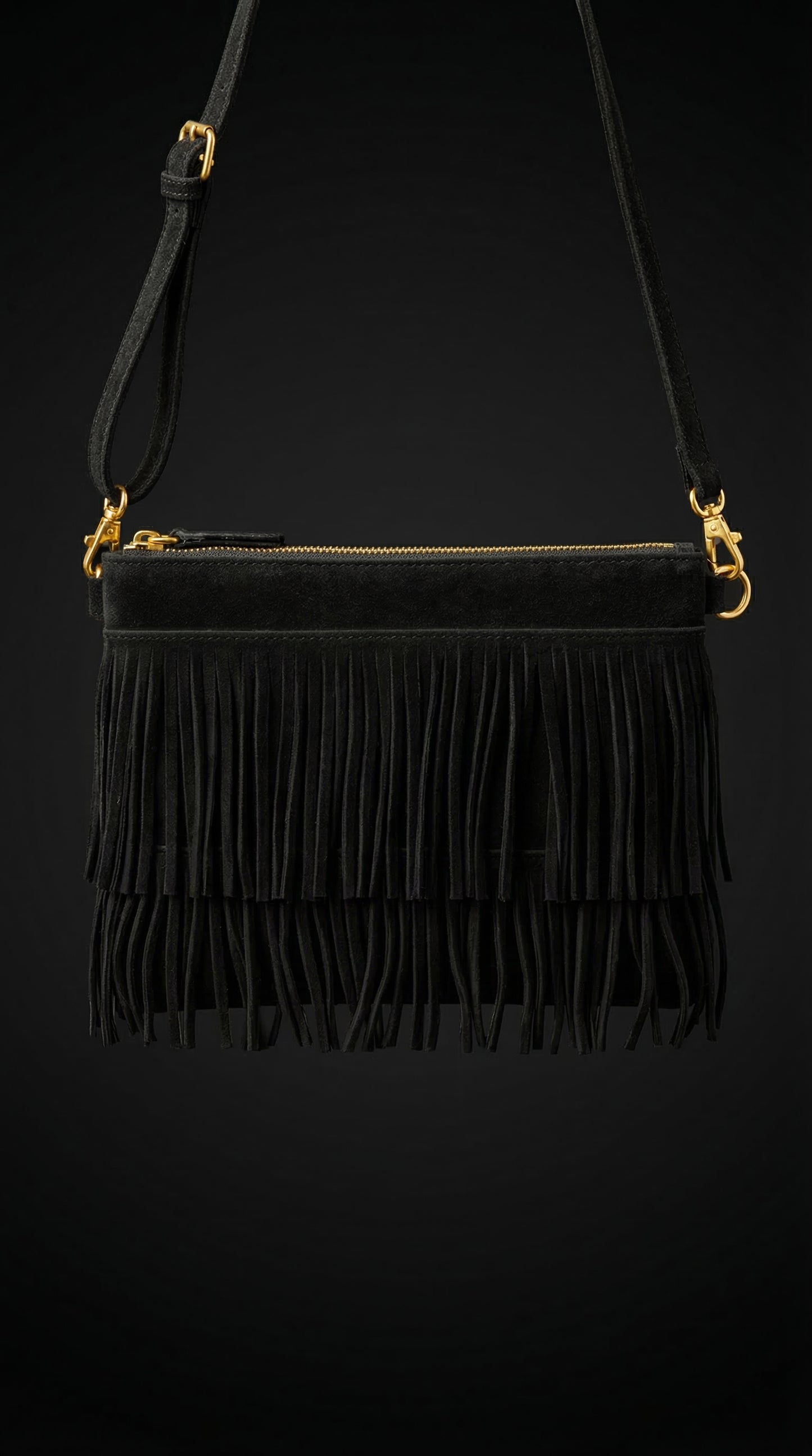 Bolso de flecos de ante Claudia