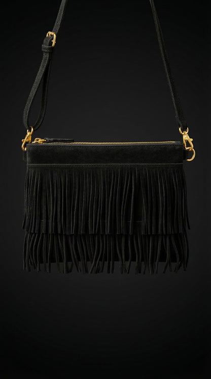 Bolso de flecos de ante Claudia