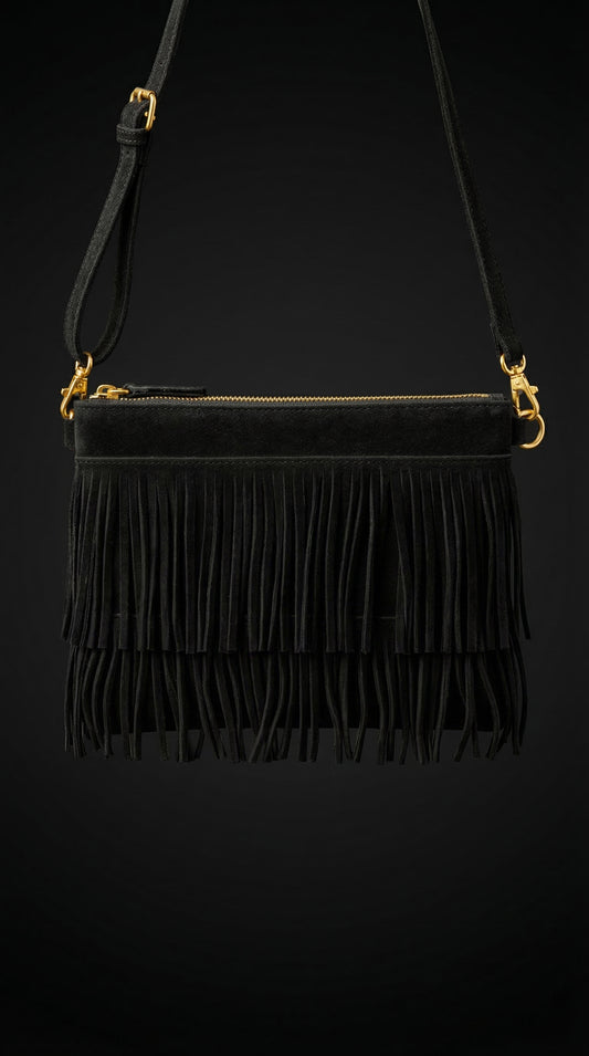 Bolso de flecos de ante Claudia