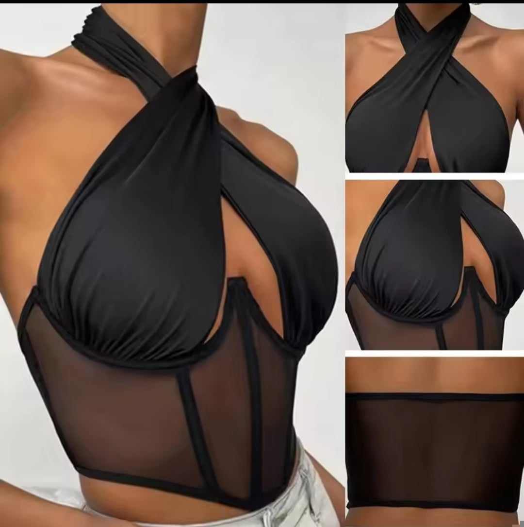 Top cuello cruzado Carlotte